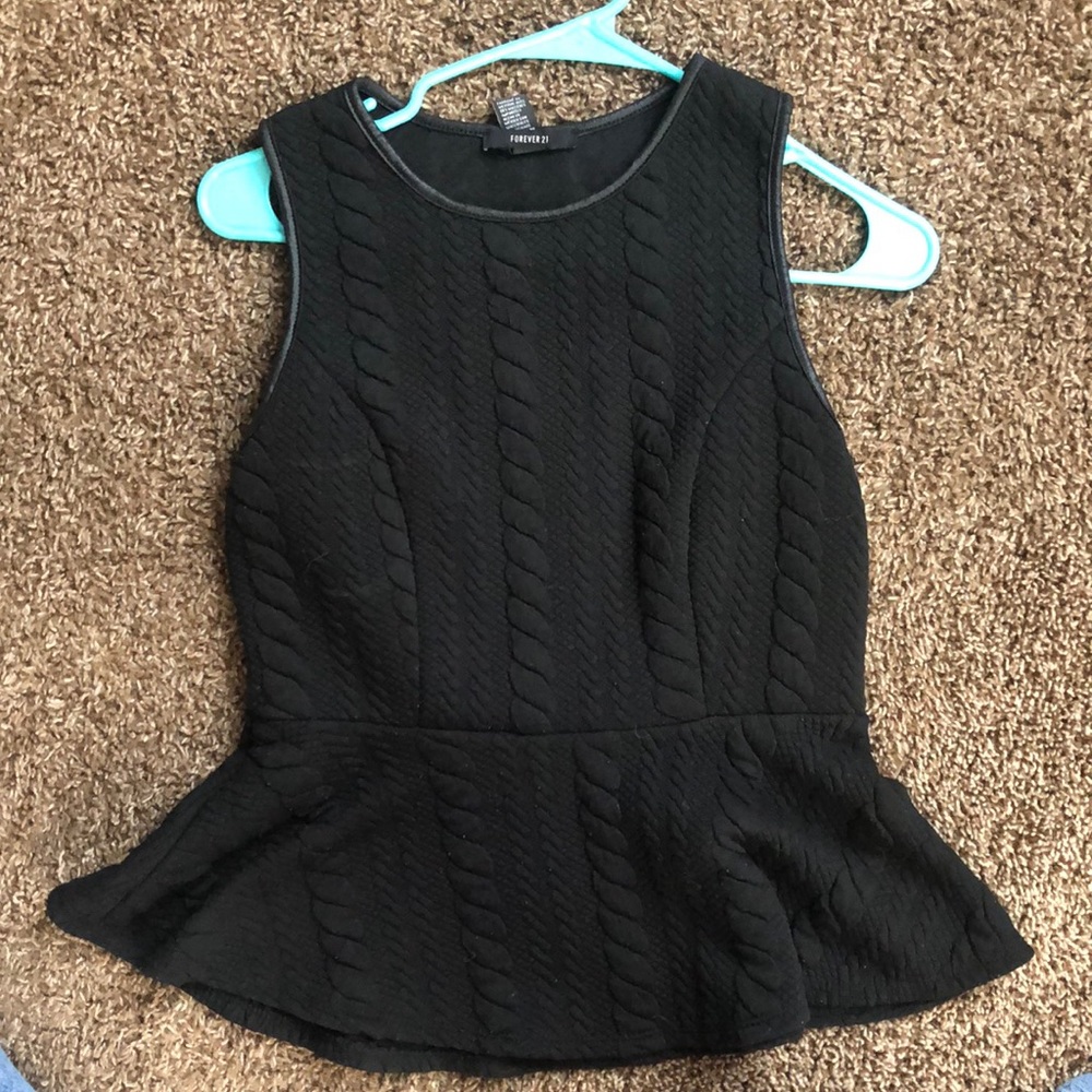 peplum tank top